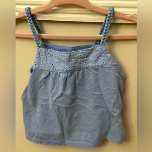 OshKosh Tank Top w/ Braided Straps & Eyelet Print